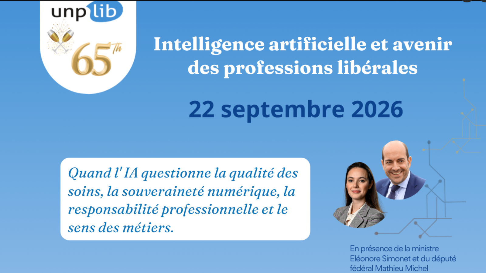 Colloque UNPLIB : Intelligence artificielle et avenir des professions libérales